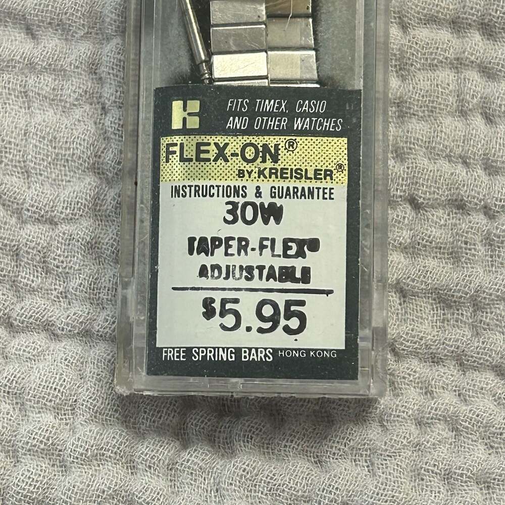 Vintage Kreisler Flex-On Taper-Flex Adjustable Watch Band 30W